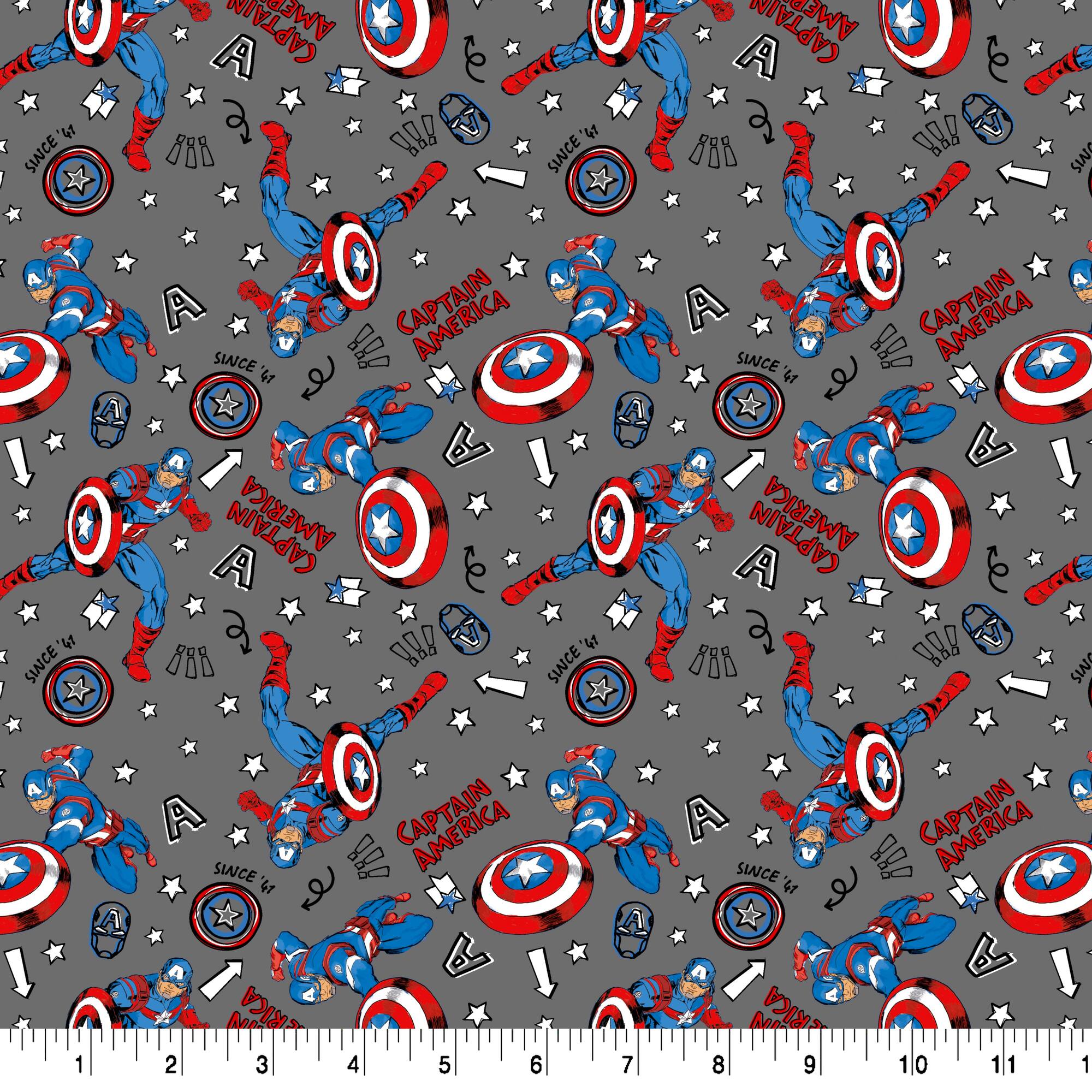 Marvel® Avengers Captain America Cotton Fabric